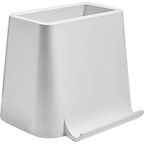 D92 Pen Holder Storage Bracket with Mobile Phone/Tablet Holder Concealed Retractable Trapezoidal Design Pen Holder