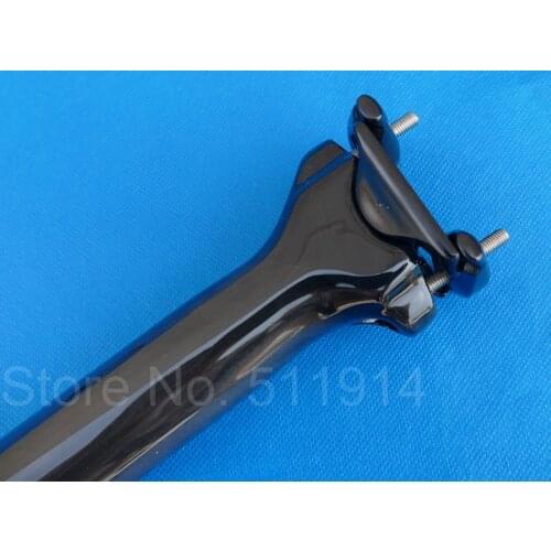 FLX-SP-001 High Quality Bicycle Seat Post For All Bike Full Carbon Fiber UD Glossy Road Mountain Bike MTB Seatpost + Clamp