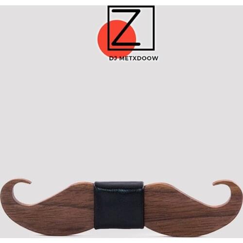 New design Fashion Geometric Gravata Adult Business Wood Beard Bow tie Mens Party tie Bowties DIY private Cadeau Homme