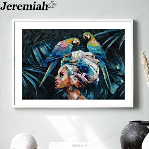 Graffiti Girl Canvas Painting African Beauty Poster Picture Print Wall Art Modern Room Home Decoration Gift