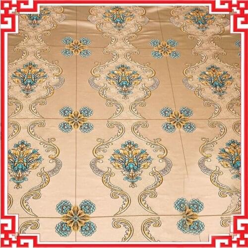 HLQON top grade yarn dyed brocade jacquard fabric for dress women cloths tissue patchwork suit trousers sofa pillows cushion