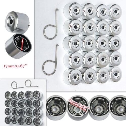 1 Set 17mm Chrome Wheel Lock Nut Aluminum Alloy Wheel Hub Find Nut Big Bolt Cover Suitable For Volkswagen/Golf/Passat/Polo Cover