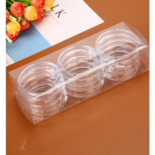 Shower curtain ring, transparent, 12 pieces E7CB