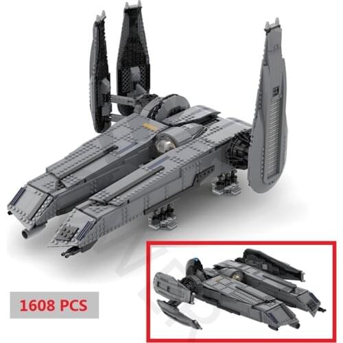 Space Transport The Rogue Shadow Forces-Unleashed Battleship Cargo Shuttle MOC-49201 Building Blocks DIY Bricks Kids Toys Gifts