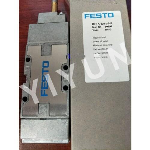 MFH-5-1/8-L-S-B 30992 MFH-5-1/8-B-SA 27385 MFH-5-1/8-S-B 19759 MFH-5-1/8-L-B 30991 FESTO Solenoid valve Pneumatic components