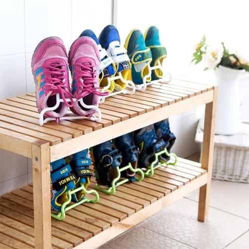 Multifunctional Two-in-one Child Storage Shoe Rack 2 Packs, Balcony Shoe Rack, Drying Shoe Rack