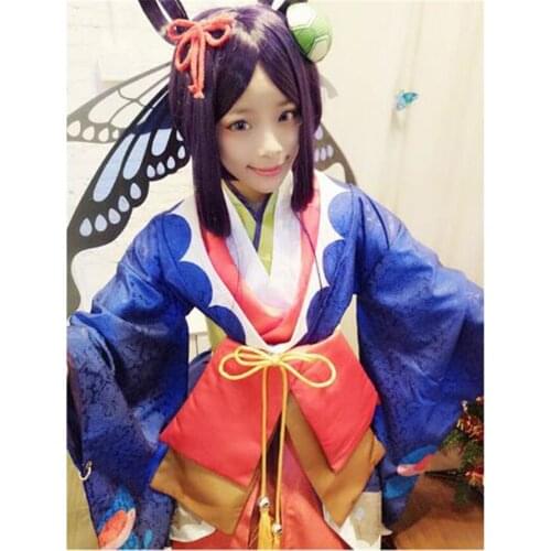 Mobile Game Onmyoji Butterfly Fairy Cosplay Costume Halloween Party Costume Dress For Cosplay Clothing A