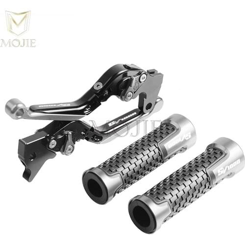 Motorcycle CNC Adjustable Folding Extendable Brake Clutch Levers Handlebar Hand Grips For Suzuki SV1000/S SV 1000 S 2003-2007