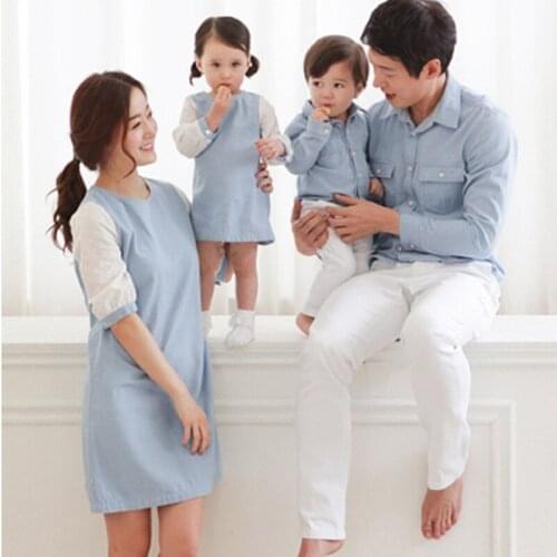 Mother Son Outfits Family Matching Outfits Shirts Couples Lovers Matching Shirt Clothes Mom and Daughter Dress Lace Evening Set