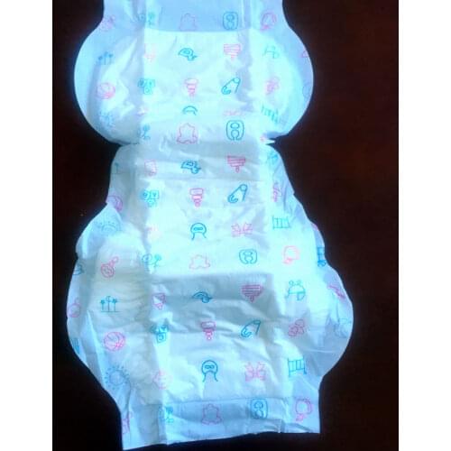 Free Shipping 60 pads Cloth Like Outer Baby Print Adult Baby ABDL disposable incontinence pads