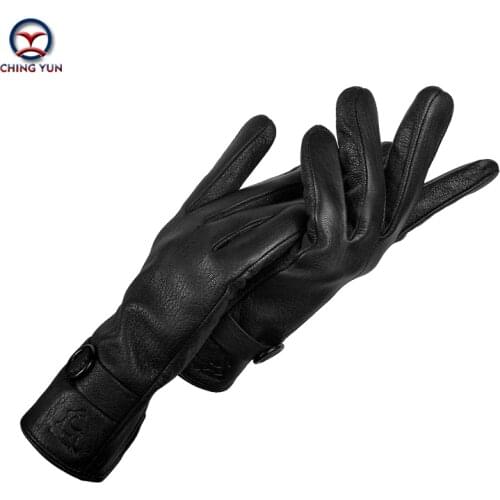 2020 New Fashion Winter Spring Woman Gloves Genuine leather imitation deer Ladies Glove 70% wool knit lining womens mittens