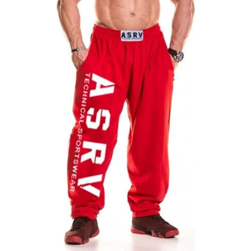 Jogging Pants Men Running Sport Sweatpants Loose Harem Casual Long Trousers Jogger Tracksuit Trackpants Gym Training Sportswear