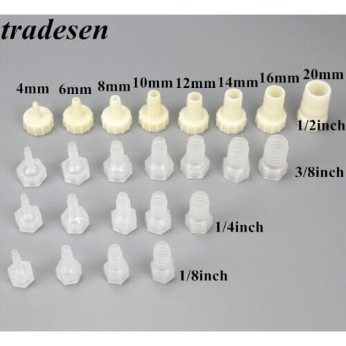 1pcs G1/2 3/8 1/4 1/8 Female Thread To 4~20mm Straight Connectors Drip Irrigation Aquarium Fish Tank Air Pump Hose Joints