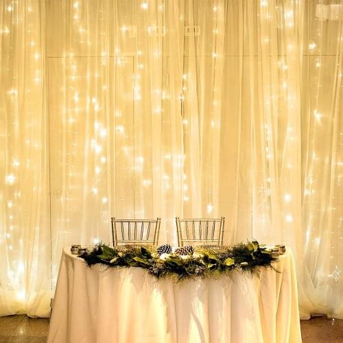 300 LED Window Curtain String Light Wedding Party Home Garden Bedroom Outdoor Indoor Wall Decorations