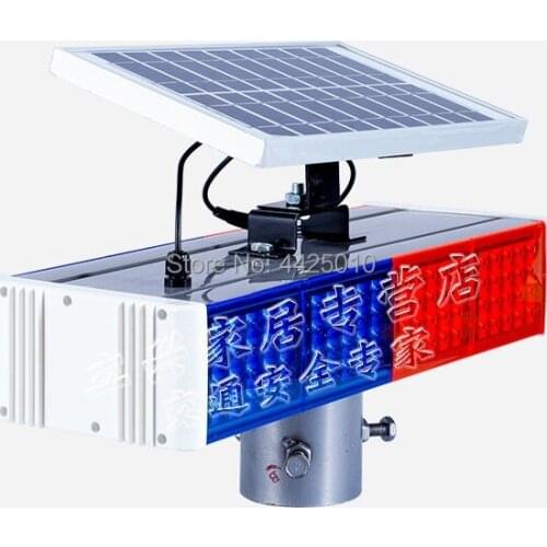 LED traffic signs LED solar safety flashing indicator Intersection LED safety warning light LED R+B