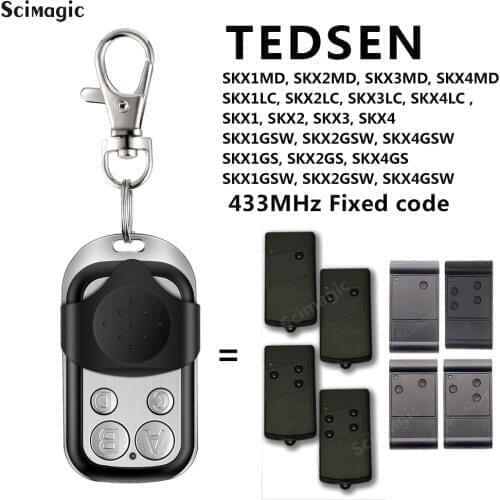 TEDSEN SKX1LC SKX2LC SKX3LC SKX4LC Remote Control 433.92Mhz Gate Garage Door Opener TEDSEN 433mhz Transmitter Key Fob