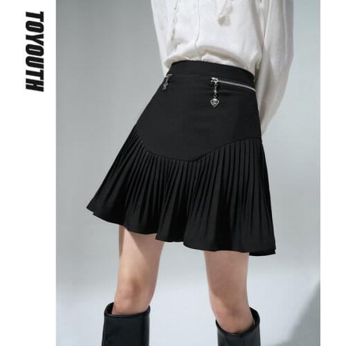 Женские плиссированные юбки Toyouth China At AliExpress
