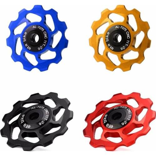 Bicycle Derailleur Rear Derailleur Jockey Wheel 11T Tooth Aluminum Alloy CNC Pulley Bearing Ceramic Material 4 Color To Choose