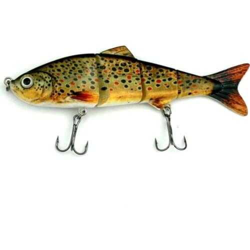 HENGJIA 12cm 16.8g Fishing Wobblers 4 Segments Lifelike Swimbait Crankbait Hard Fishing Lure Carp Fishing Tackle Pesca