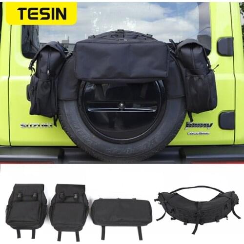Stowing Tidying For Suzuki Jimny JB43 JB64 JB74 2019+ Spare Tire Storage Bag Cargo Organizer Bags Accessories For Jimny 2020