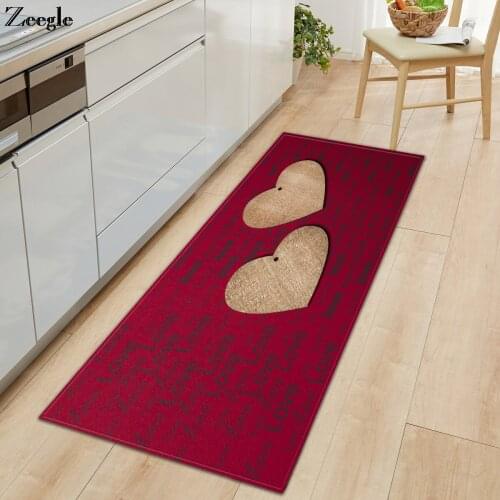 Zeegle Carpet Anti Slip Kitchen Carpet Floor Rug Absorbent Living Room Decoration Carpet Washable Sofa Area Rug Bedside Carpet