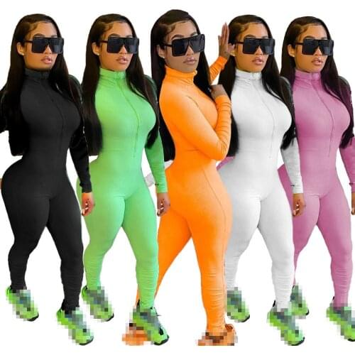 Jumpsuit women overalls long sleeve rompers women jumpsuit fall 2020 clothes for female overalls sexy jumpsuits wholesale