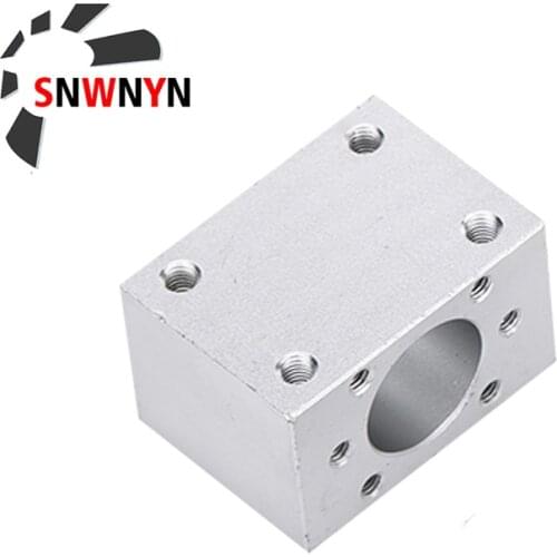 1PC SFU1204 Nut Housing Closed Rectangular Aperture 22mm CNC Parts Ballscrew Nut Seat Mount Bracket Holder For Ball Screw Bolt