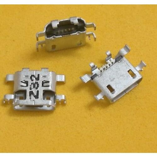 50pcs/lot usb charger connectors for Lenovo A8-50 A5500 A5500H 8" charging port micro usb jack socket dock plug power 5 pin