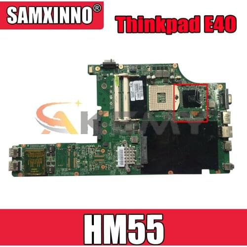 Akemy DA0GC5MB8F0 Is Suitable For Lenovo Thinkpad E40 Laptop Motherboard 63Y2134 63Y1598 PGA989 HM55 100% Test Work