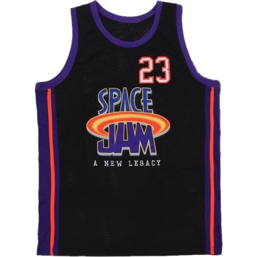 BG SPACE JAM 23 NEW LEGACY Jerseys Basketball Jersey Embroidery Sewing Outdoor Sportswear Hip-hop Culture 2022 summer Black