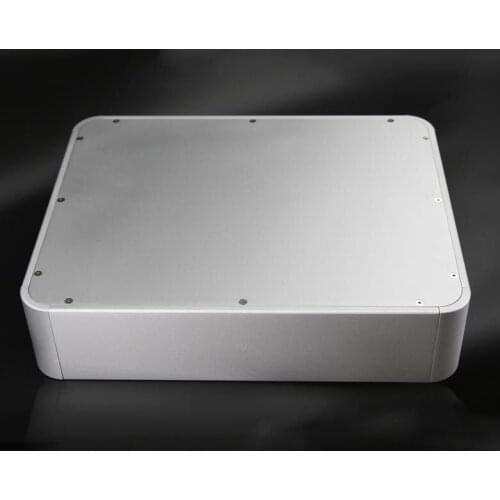 Big space full aluminum personalized round corner all aluminum chassis for preamp tube amplifier