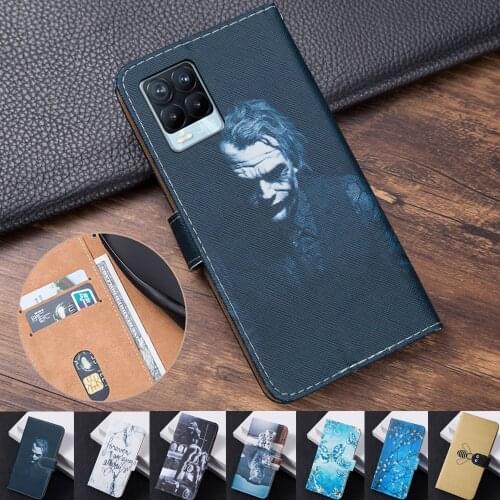 Realme 8 Pro Case Flip book leather Cover on OPPO Realme 8 Pro coque Realme 8Pro RMX3081 realme 8 pro Lovely Flower Animal Case