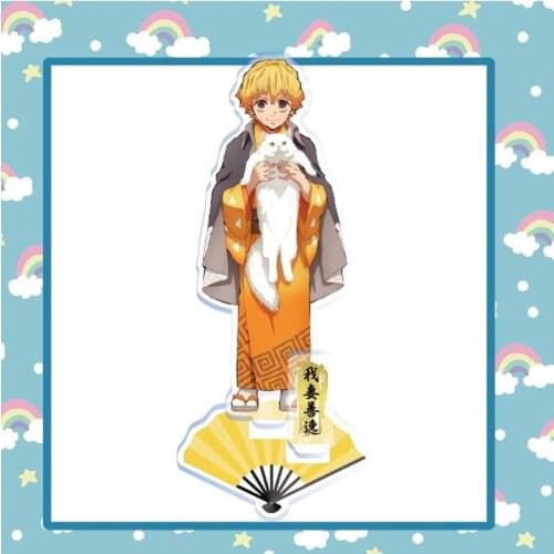 1 Pcs Cute Japanese Anime Demon Slayer Kimetsu No Yaiba Tanjirou Kamado Acrylic Figure Model Stand Desk Decor Collection Toys