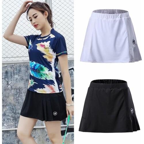 Summer Sports Skirt with Shorts Badminton Table Tennis Women Skorts Breathable Anti Leakage Yoga Golf Jogging Skirts
