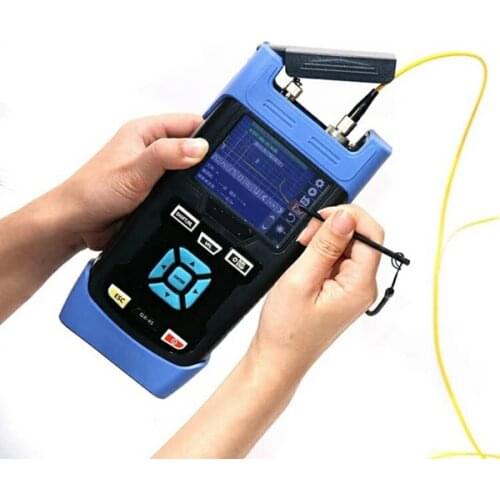 Mini Digital Optical Fiber OTDR Tester QX45 Singlemode OTDR 1310nm/1550nm 32/30dB with English/Portuguese/Spanish Language