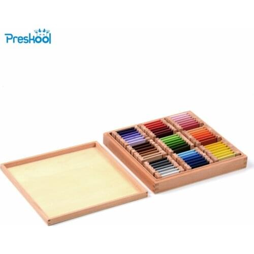 Montessori Sensorial Wood Color Tablet 3rd Box Early Childhood Education Preschool Training Kids baby Toys Brinquedos Juguetes