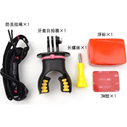 For GoPro Surf Mouth Mount Dummy Bite Surfing Diving Accessories Set for GoPro Hero 5 4 3 Session Xiaomi 4K SJCAM SJ4000 H9 Cam