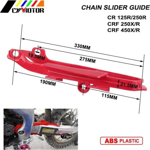 Motorcycle Guide Chain Glue Slider For HONDA CR125R CR250R CRF250R CRF250X CR 125R 250R 250R CRF 250X 00 01 02 03 04 05 06 07-13