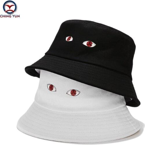 New Hat spring and summer Diablo Wind personality beach fisherman hat boys and girls Anime writing wheel eye casual sunshade hat