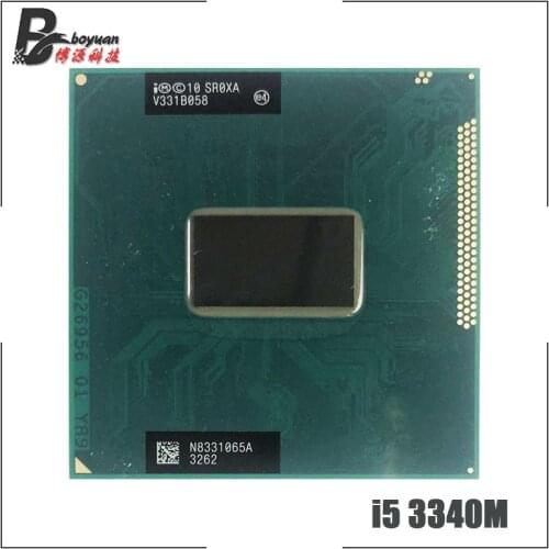 Intel Core i5-3340M i5 3340M SR0XA 2.7 GHz Dual-Core Quad-Thread CPU Processor 3M 35W Socket G2 / rPGA988B