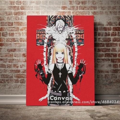 Rem and Misa Amane Death Note Anime Canvas Home Decor Painting Wall Art Decoration Prints Dorm Living Room Bedroom Poster