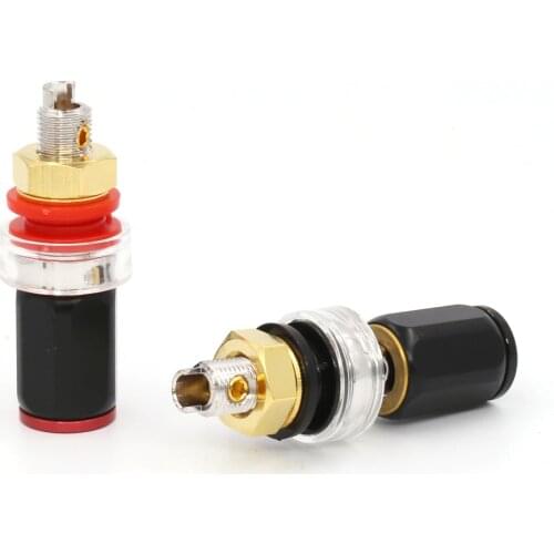 Rhodium plated Hi-End amplifier speaker terminal Binding Post 4pcs