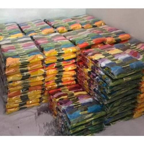 NHot ! 0.98usd/10pcs two labels cross stitch threads Chinese CXC same color as DMC floss hand embroidery DIY needlework 8 meter