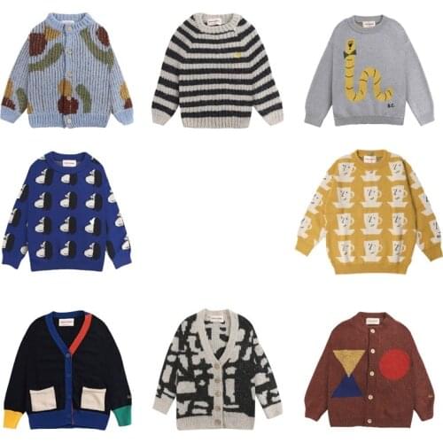 Childrens Sweater 2021 Winter Cardigan Sweater Girls Sweater Childrens Coat Baby Children Turtleneck Sweater Knitted Sweater