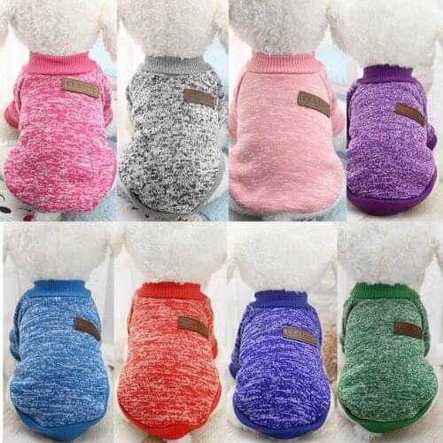 Warm Dog Clothes For Small Dogs Winter French Bulldog Fleece Sweater Chihuahua Dachshund Hoodie Pet Accessories