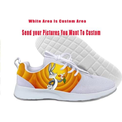 2019 Hot Cool Fashion High New Summer Sneakers Handiness Casual Shoes 3D Printed Cartoon Funny Cute For Men Women Bugs Bunny