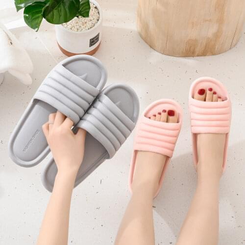 Women Indoor Floor Flat Shoes Couple Eva Flip Flops Female Summer Bathroom Home Slippers Zapatillas De Hombre Chaussure Mujer