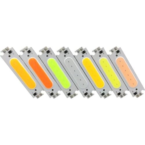10PCS DC12V 2W COB LED Bulb Yellow Red Blue Green White Purple Light Source for RC Plane Drone Boat Automobile Car Work Lamp DIY