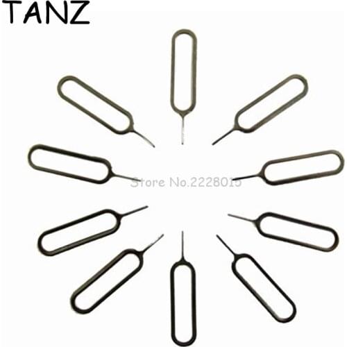 10 PCS Metal Sim Card Tray Removal Eject Pin Key Tool Needle For iphone 4 5 6s 7 Plus iPad for samsung Galaxy S7 edge for Huawei