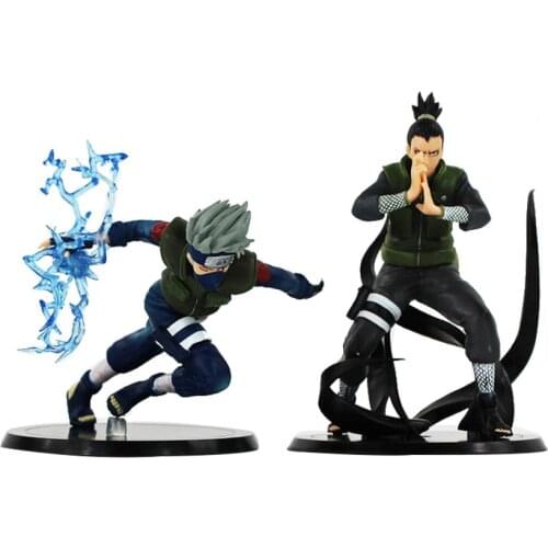 Naruto Nara Shikamaru Shippuden Hatake Kakashi PVC Action Figure Doll Collection Toys Kids Gifts